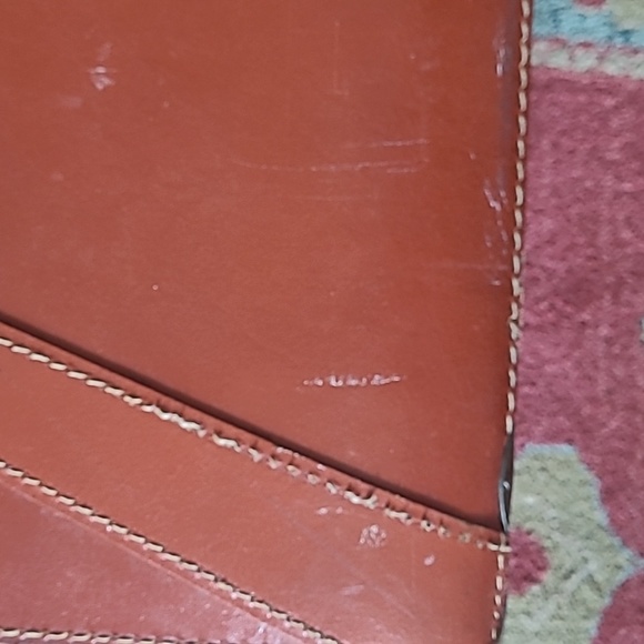 VINTAGE SPLIT COWHIDE LEATHER BRIEFCASE BAG - Picture 12 of 16